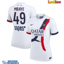 Paris Saint-Germain Ibrahim Mbaye #49 Replica Away Shirt Ladies 2025-26 Short Sleeve